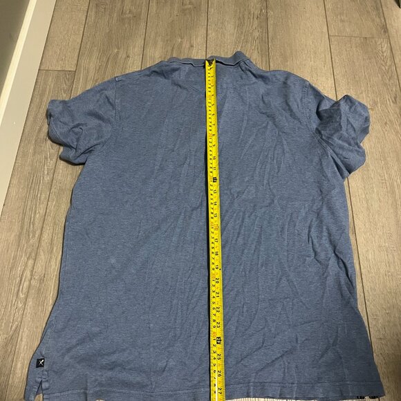 Denver Hayes XL Light Blue Stretch Polo Shirt - Modern Fit - Picture 5 of 5